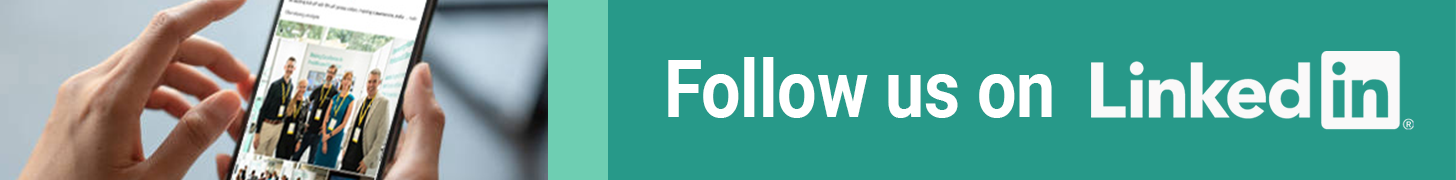 Follow us on LinkedIn banner